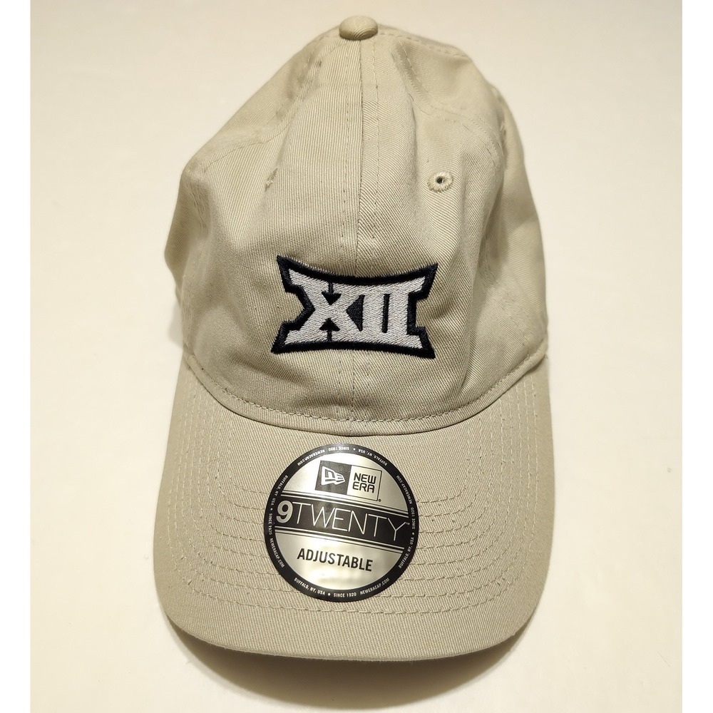 NEW ERA Big 12 Conference Cotton Dad Cap Beige 9Twenty Adjustable ~‎ New